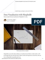 Data Visualisation With Matplotlib - by June Tao Ching - Sep, 2020 - Towards Data Science