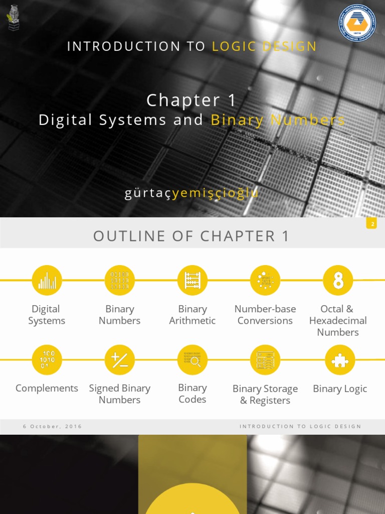 Chapter-1 - Digital Systems and Binary Numbers PDF | PDF | Binary Coded ...