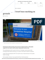 Leeds hospital trust bans smoking on grounds - BBC News