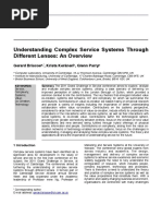 Understanding Complex Service Systems Through Different Lenses: An Overview