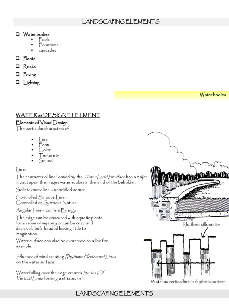 Key Elements of Landscape Design | PDF | Lighting | Road Surface