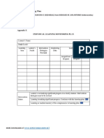 Individual Learning Monitoring Plan