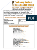 About The Dewey Decimal Classification System