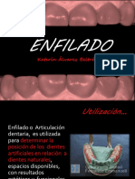 Enfilado dental: posicionamiento de dientes artificiales