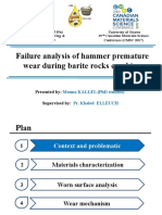 Failure Analysis of Hammer Premature Wear During Barite Rocks Crushing