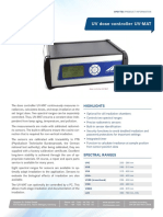 Uv Dose Controller Uv-Mat: Highlights