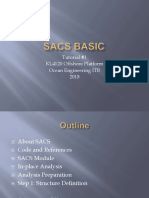 Offshore Platform Tutorial: Introduction to SACS Finite Element Analysis Software