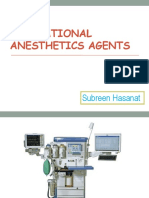 Inhalational Anesthetics Agents: Subreen Hasanat