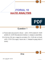 Tutorial 10: Ratio Analysis