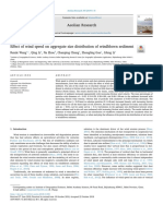 Effect of wind speed on aggregate size distribution of windblown sediment