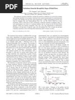 Onset of Turbulence From The Receptivity Stage of Fluid Flows