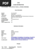 Criminal Case Summary Page