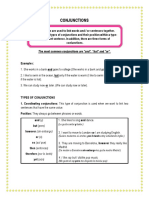 Conjunctions: The Most Common Conjunctions Are "And", "But" and "Or"