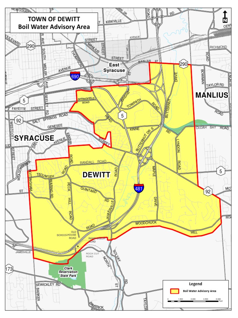 Dewitt Boil Water Advisory Map