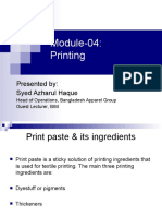 Module-04: Printing: Presented By: Syed Azharul Haque