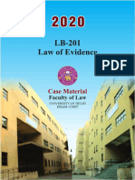 LB-201 Law of Evidence Full Case Material, January 2020