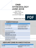 DNB Anesthesia June