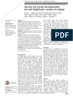 Iritis, Glaucoma and Corneal Decompensation Associated With BrightOcular Cosmetic Iris Implant