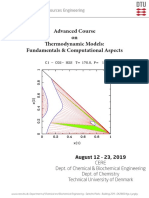 Advanced Course On Thermodynamic Models: Fundamentals & Computational Aspects