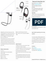 User Manual: Sport Earphones