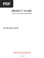 Project Name: Project Guide and Other Information