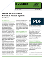 Mental Health and the Criminal Justice System