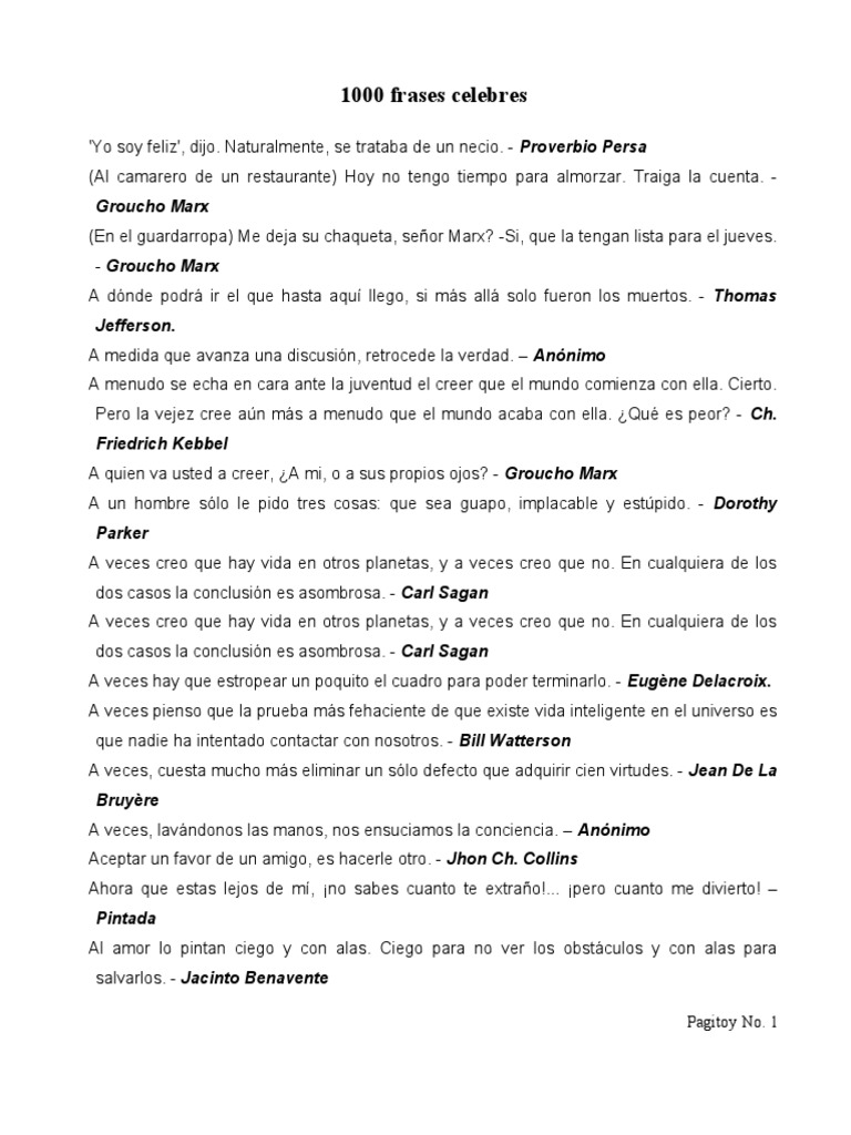 Proverbios y Frases Célebres para Reflexionar | PDF | Libro de proverbios |  Felicidad, image size:768x1024