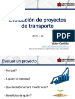 5. Evaluación de proyectos de transporte
