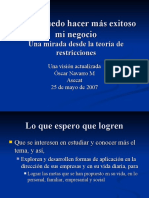 La Teoría de Restricciones