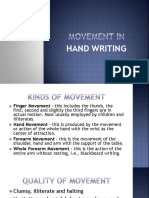 2 - Movement in Hand Writing