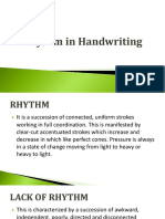 3 - Rhythm in Handwriting