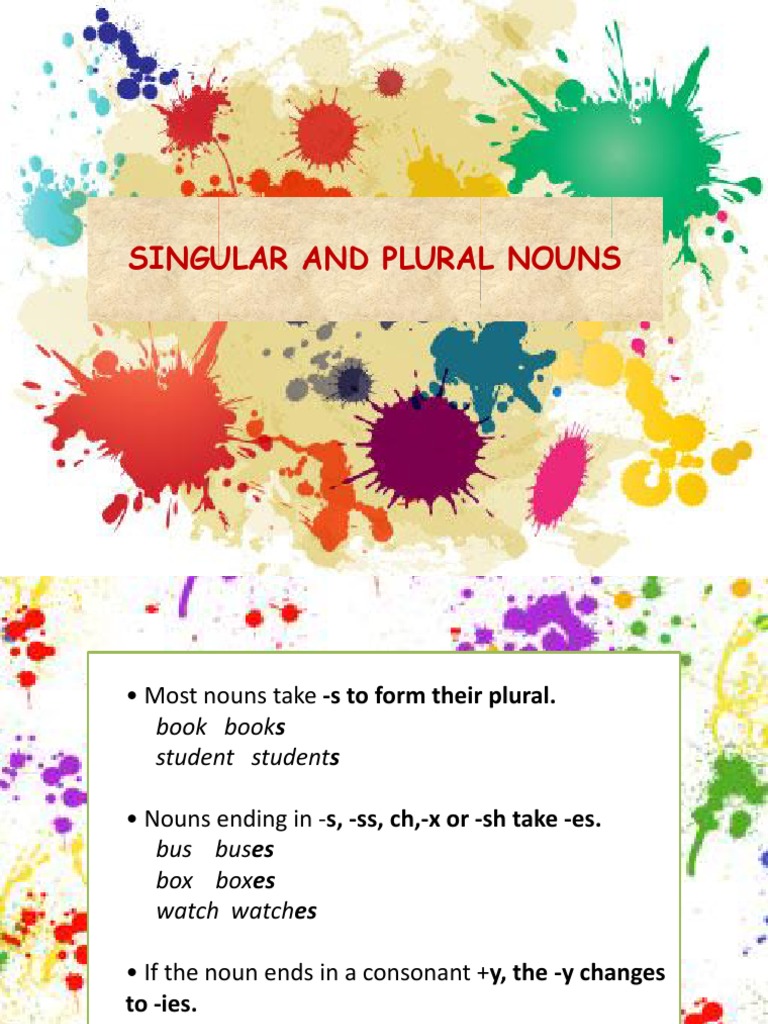 Rules for Forming Plural Nouns | PDF | Foreign Language Studies