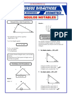 Problemas de Triangulos Notables para Tercero de Secundaria