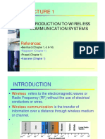 Introduction to Wireless Communication Systems