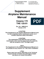 Supplement Airplane Maintenance Manual: Cessna 172 TAE 125-01