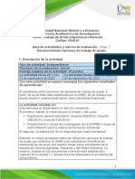 Guia de Actividades y Rubrica de Evaluación - Fase 1 - Reconocimiento Opciones de Trabajo de Grado PDF