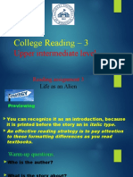 College Reading - 3: Upper Intermediate Level