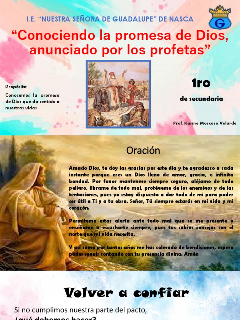 Promesa de Dios y los Profetas | PDF | Profeta | Juan el Bautista