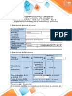Guía de actividades evaluación de proyecto  Fase 2 - Implementar métodos para la evaluación
