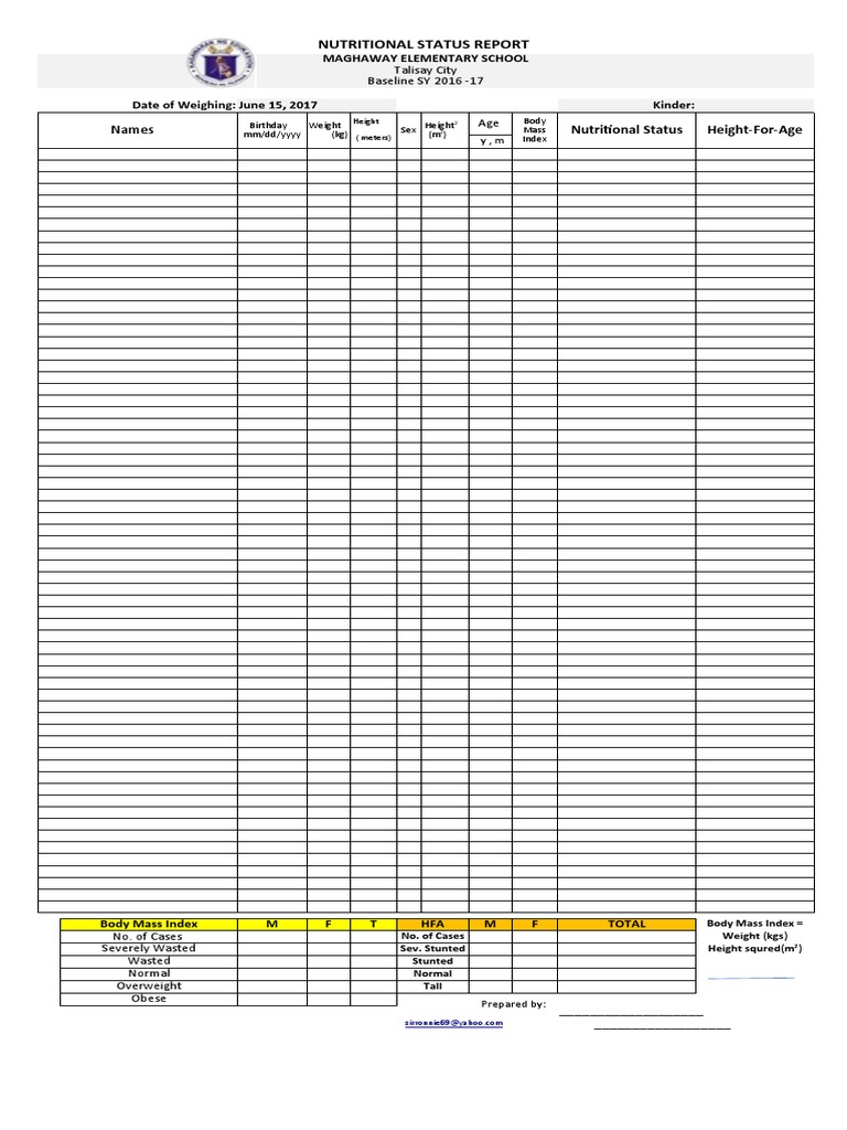 Nutri stat form pdf