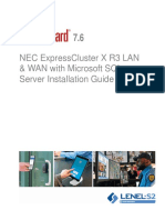 Nec Expresscluster X R3 Lan & Wan With Microsoft SQL Server Installation Guide