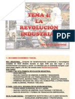 TEMA 4 LA REVOLUCIÓN INDUSTRIAL  I Y II
