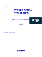 Software Design Software Design Techniques Techniques: Prof. Luca Dan Serbanati