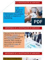 Importancia de La Investigación de Mercados PDF