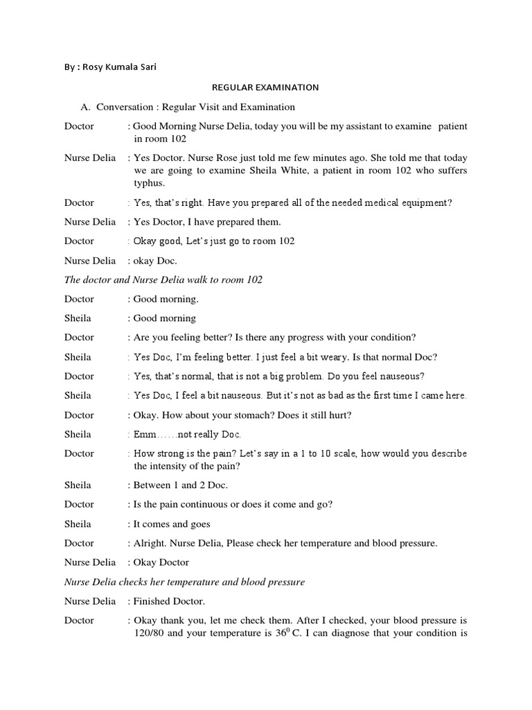 Nurse Delia's Patient Examination Guide | PDF | Syringe | Wound
