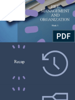File Management AND Organization: Week 3