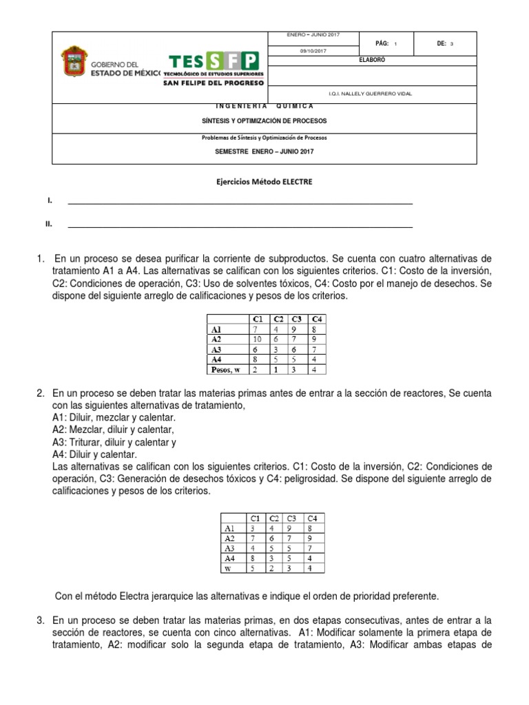 Ejercicios Electre 1 PDF | PDF | Química | Ciencias fisicas