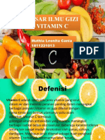 Dasar Ilmu Gizi Vitamin C