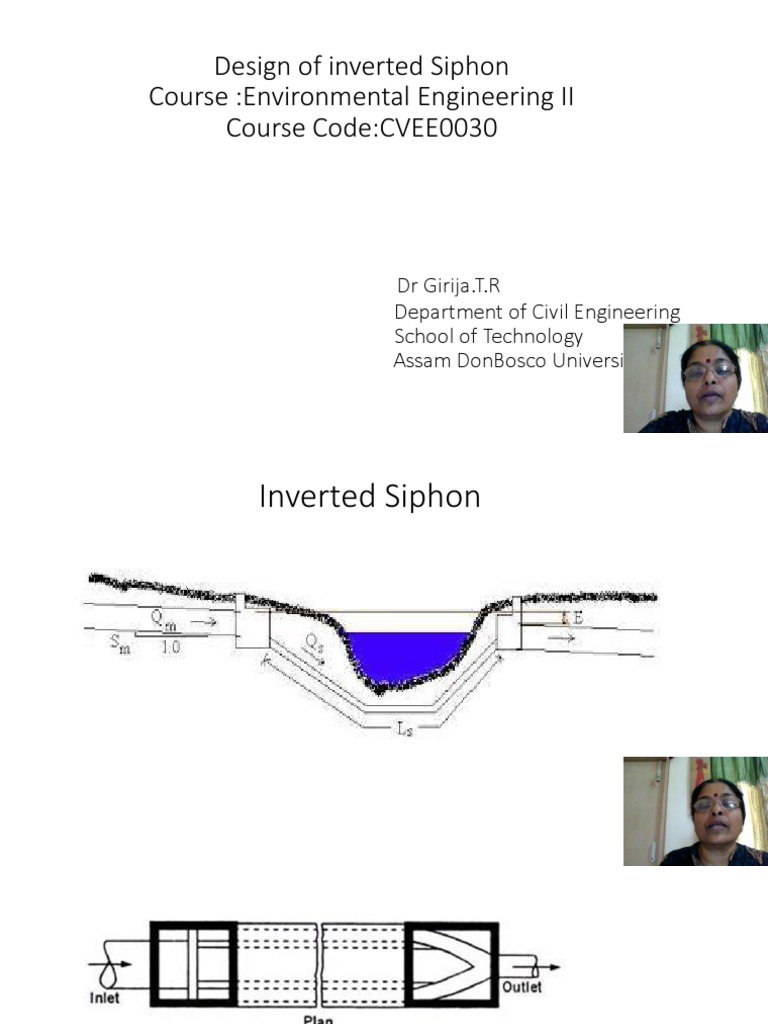Inverted Siphon Design PDF PDF Fluid Mechanics Hydrology