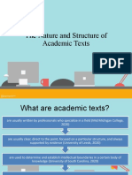 Eapp Structure of Academic Texts